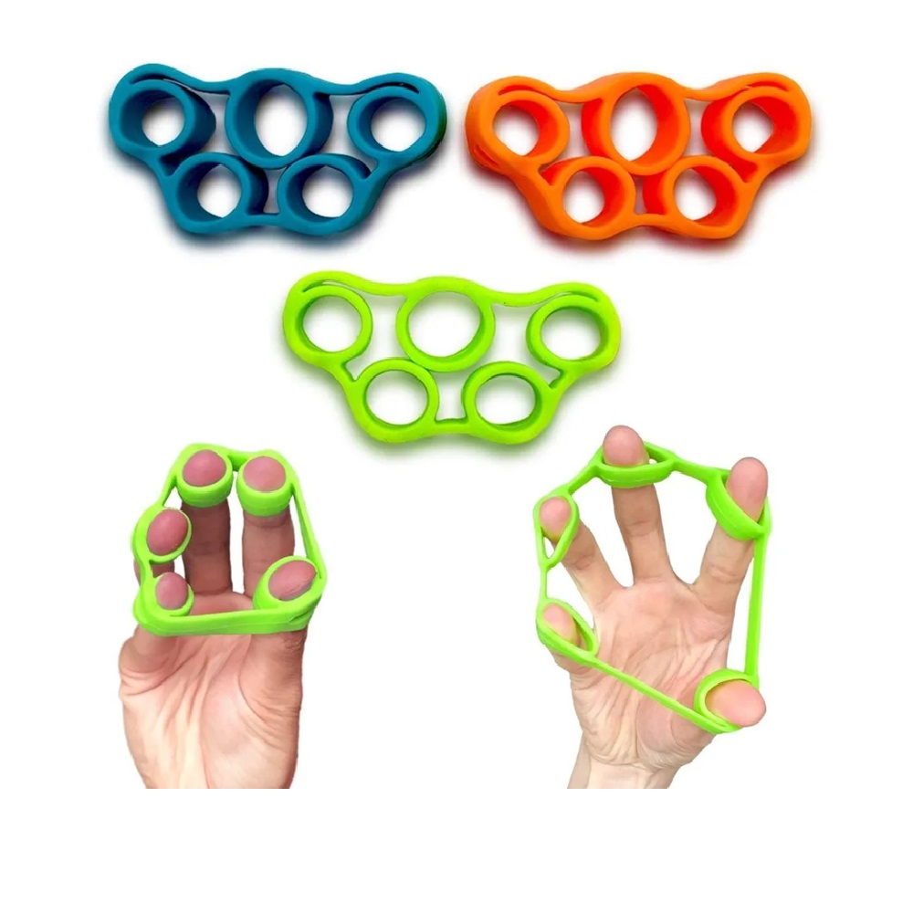 Vista 4 de Banda Elastica x3 Fortalece Mano Dedos - COLOR: MULTICOLOR